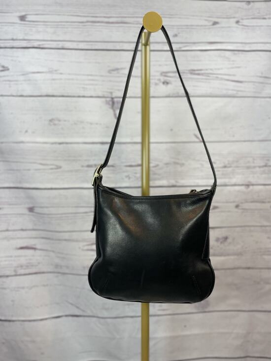Coach Handbags - Vintage Coach 9204 Black Leather Slim Shoulder Bag Crossbody Purse